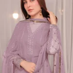 Chiffon Anarkali in Mauve Pink by Abaan Zohan – VCF2514