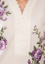 Lawn Kurta Set in White – Sahibas By Mirza | ECY9815 - Image 3