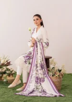 Lawn Kurta Set in White – Sahibas By Mirza | ECY9815 - Image 4