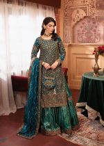 Teal Chiffon Lehenga – Bridal Glam by Haseens Official