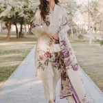 Lawn Kurta Set in White – Sahibas By Mirza | ECY9815