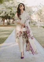Lawn Kurta Set in White – Sahibas By Mirza | ECY9815
