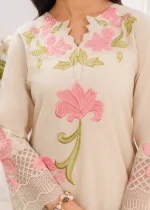 Ivory Embroidered Lawn Kurta Set – Elegant Summer Look - Image 5