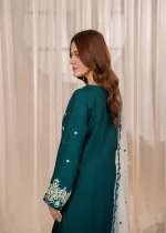 🌿 Pine Green Linen Kurta Set – Elegant Everyday Comfort 🌿 - Image 3