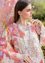 Lawn Kurta Set in Multi by Maria B - Image 5