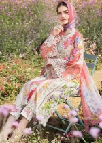 Lawn Kurta Set in Multi by Maria B - Image 6