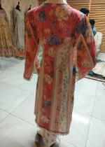 Lawn Kurta Set in Multi by Maria B - Image 2