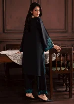 Linen Kurta Set in Black – Minimal & Classy Look - Image 2