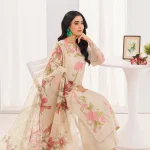 Ivory Embroidered Lawn Kurta Set – Elegant Summer Look